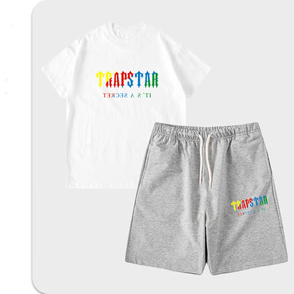 Mäns mode T-shirt lös mångsidig sport set 7 M