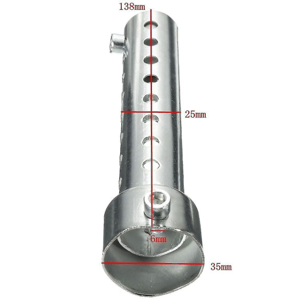 Motorcykelburk, Db Killer Silencer Noise Sound Eliminator, Avgasjusterbar 48mm