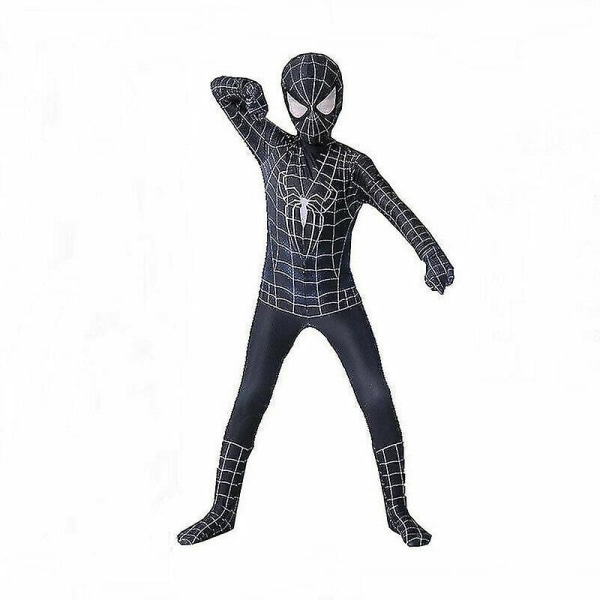 Spiderman kostym för barn Black spiderman 5-6 Years