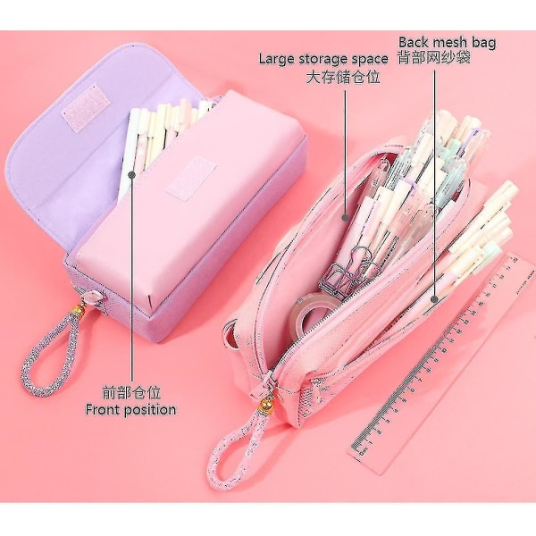 Shxx Saytay pennfodral case koreansk canvas brevpapper Quicksand söt brevpapper box Creati null none