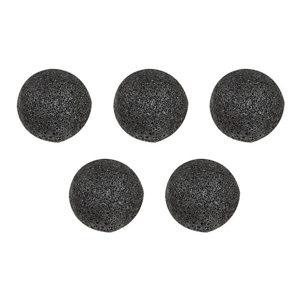 Popfeel 5 st Hemisphere Washing Cleansing Facial Svamp Black