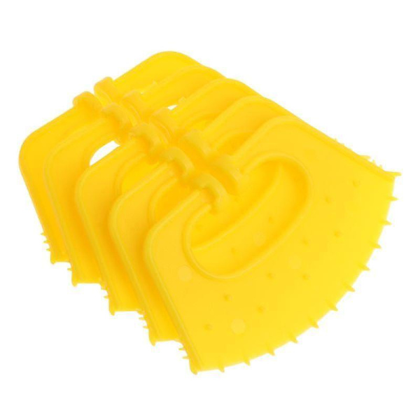 Calf Weaner Plast Co Nos Ring Anti-sug Fräsning Stopp Punktering Avvänjningshjälp Verktyg Lantbruksdjurhållningsutrustning (5st, gul) null none