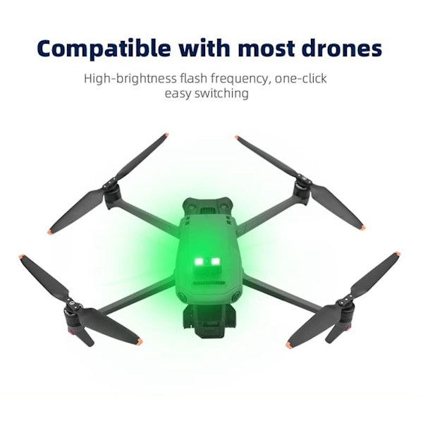 Drone Strobe Light 6 Color Lights Anti-kollisionsnattljus för Dji Mavic 3 Air 2s Dontodent null none