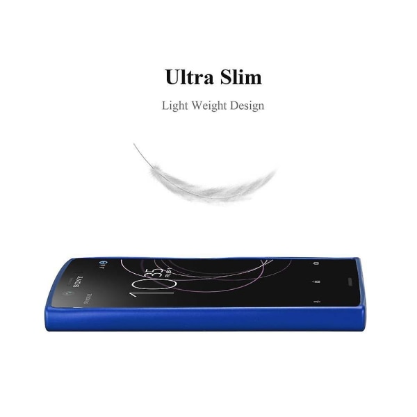 Sony Xperia XZ1 COMPACT Hülle Handy Cover TPU- case - Matt metallisk design METALLIC BLUE Xperia XZ1 COMPACT