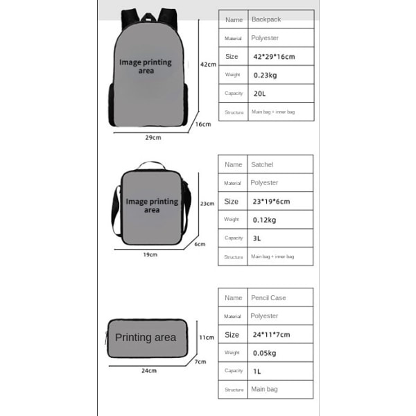 Robbox perifert spel studentryggsäck F6 F6 knapsack