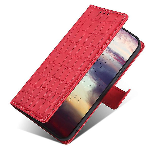 För Xiaomi 13 Ultra Flip phone case Crocodile Texture Pu Läder Skin-touch cover Red