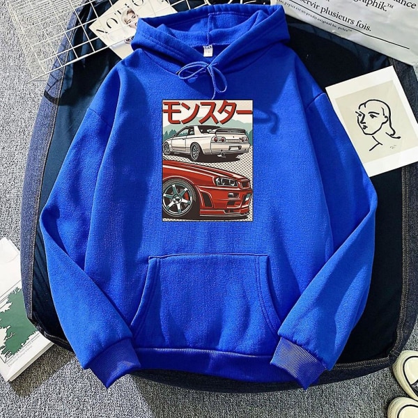 Jdm Mix Crx Hoodie Integra Garage Sweatshirt Vintage Comic Print 90-tal 2021 Vintertröjor Japansk Streetwear Lounge Wear Hoody Wram dark-blue XXXL