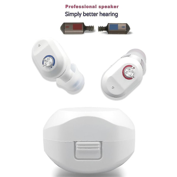 Digitala hörapparater Laddningsbar digital hörapparat med case Audifonos hörapparat Hörselförstärkare för äldre null none