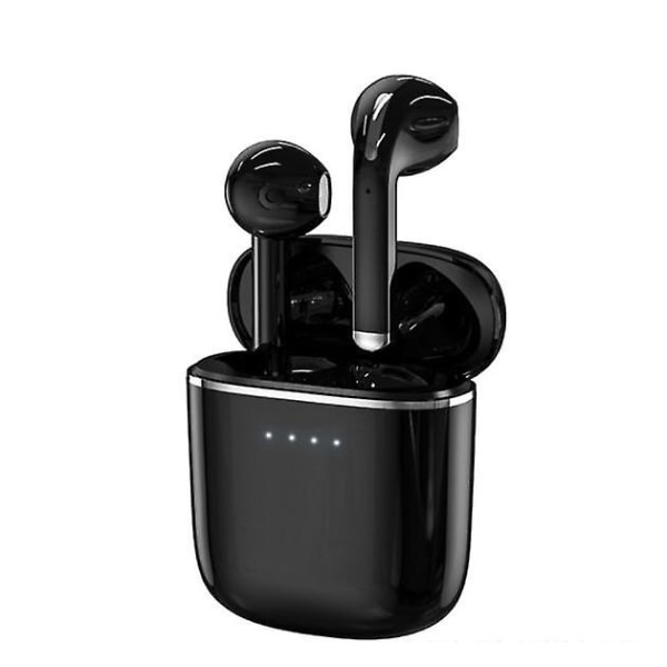 True Wireless Earbuds, bluetooth hörlurar Touch Control med bärbart case Black none