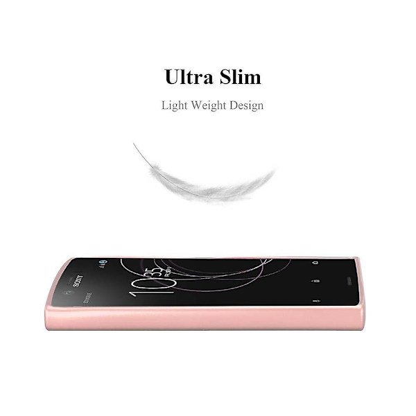 Sony Xperia XZ1 COMPACT Hülle Handy Cover TPU- case - Matt metallisk design METALLIC ROSÉ GOLD Xperia XZ1 COMPACT