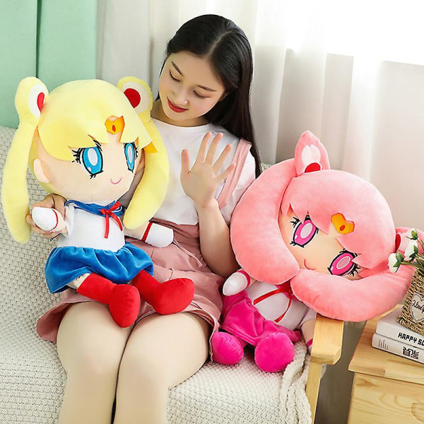 25/40 cm Tsukino Usagi stoppad docka Söt Anime Sailor Moon Plyschleksaker mjuka leksaker Green 25CM