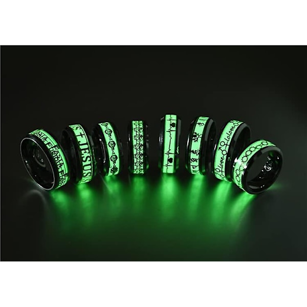 Glow Rings For Women Pojkar Fjäril Venus Orb Ring Glow In The Dark Ring Trendiga Söta Ringar För Män Snyggt butterfly 10
