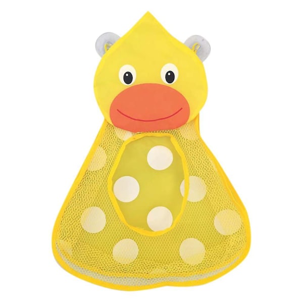 Barn Bath Animal Leksaksförvaring Organizer Baby Net Badrum Tidy Mesh Hållare Väska Yellow Duck