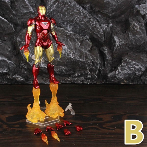 Zd Toys Marvel Iron Man Mk1 Mk2 Mk3 Mk4 Mk5 Mk6 Mk7 Mk42 Mk43 7&quot; Film Actionfigur Iron-man Mark 1 2 3 4 5 6 7 42 43 Legends C MK6 B - Loose