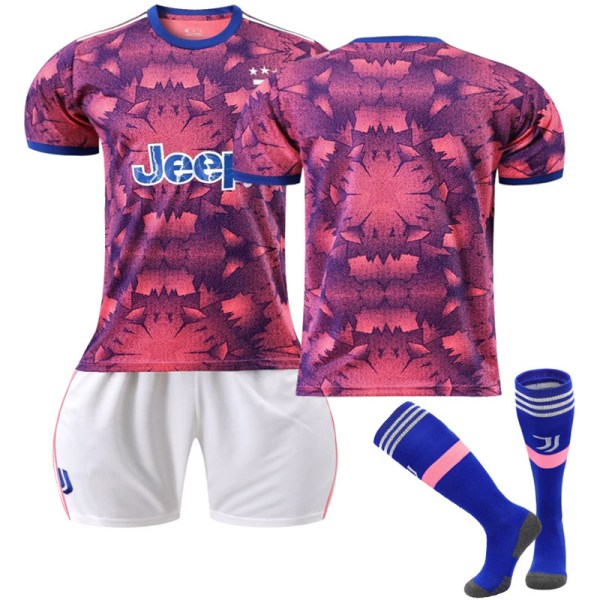 Juve bortatröja 22 23 fotbollströja set Inget nummer M(170-175cm)