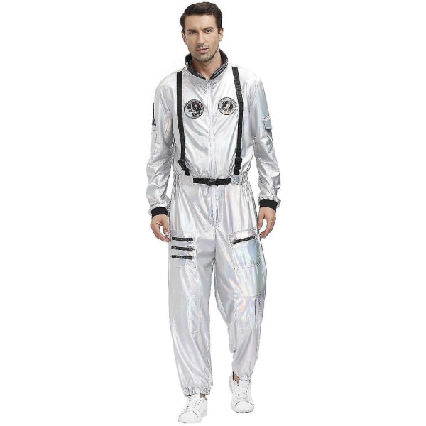 Astronaut Cosplay kostym för män kvinnor rymd jumpsuit Halloween Carnival Party kostym XL Men