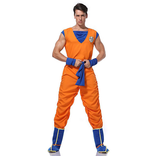 Dragon Ball Anime Son Goku Cosplay Party Dräkt Set Fancy Dress Outfits Set Presenter XL