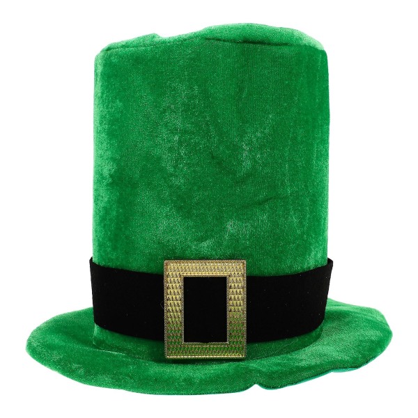 1st St. Patrick's Day Hat Grön Hat Party Scen Performance Hat Velour Hat Green 31X24CM