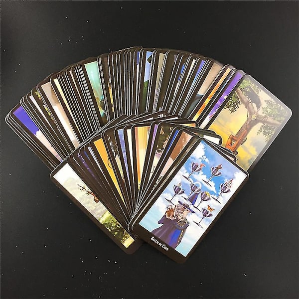 Cards Of Time Oracle Hitta rätt ögonblick Tarotkort Pappershäfte Instruktioner Spanska Engelska Board Deck For Party78st Tt193 null none