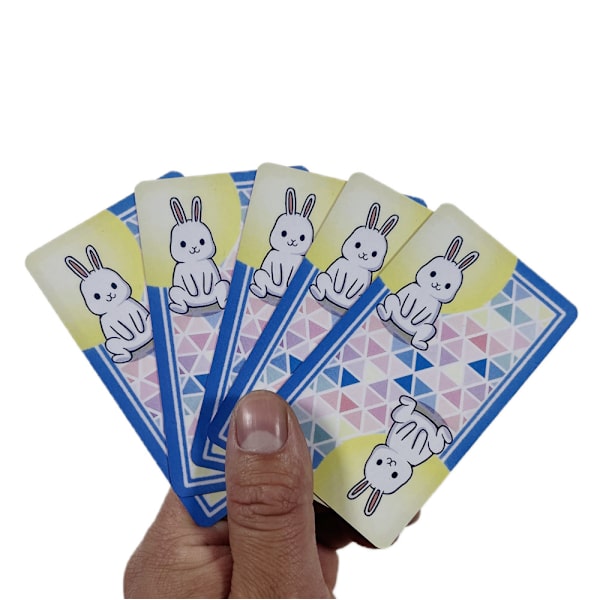Chubby Bun Rabbit Oracle Tarot Card Spådomskort