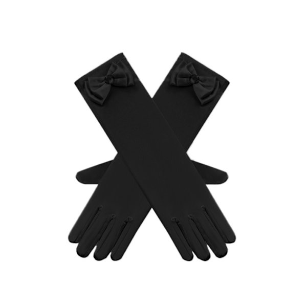 2023 Onsdag Svart klänning cosplay kostym Halloween Adams prinsessklänning cos kläder PS70 Gloves 100cm