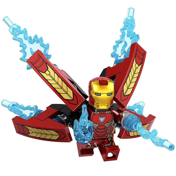 Iron Man Mk50 Super-brittisk Brick Super Hero-kompatibel Inglys Red 1 pc