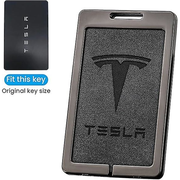 Nyckelkortshållare Gäller Tesla Model 3 Model Y - Silikonnyckelring med logotyp - Nyckelkortshållare - Tesla Tillbehör