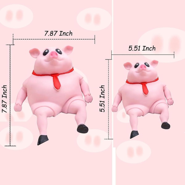 2023 ny rosa gris squishy leksak, nyhet söt gris kläm leksaker, söt rosa gris man sensorisk stress leksak, stress reliever leksak S