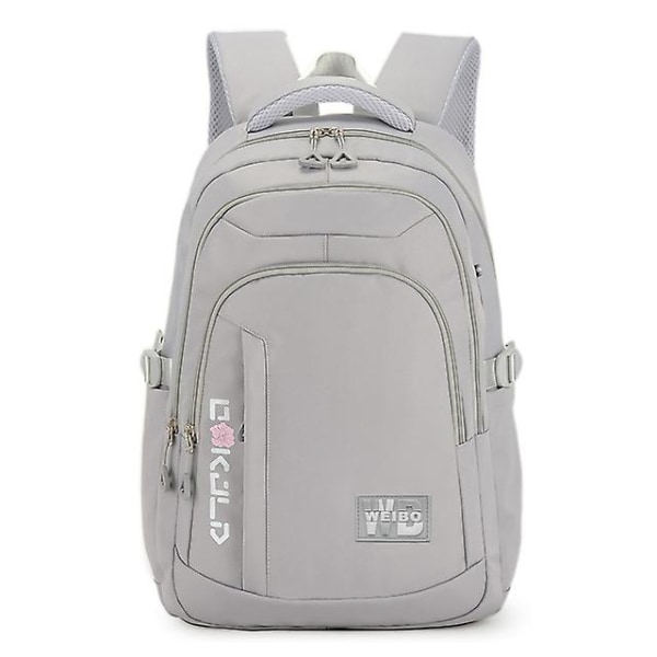 Barn Skolväskor För tonåring Flickor Barn Satchel Primär Vattentät Skolryggsäck Skolväska Mochila Infantil light gray