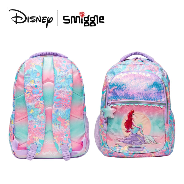 Disney The Little Mermaid Ryggsäck Smiggle Barn Lunchväska 3-16 år gammalt hjul Skolväska Barnsäcksvagnar Väska Backpack01