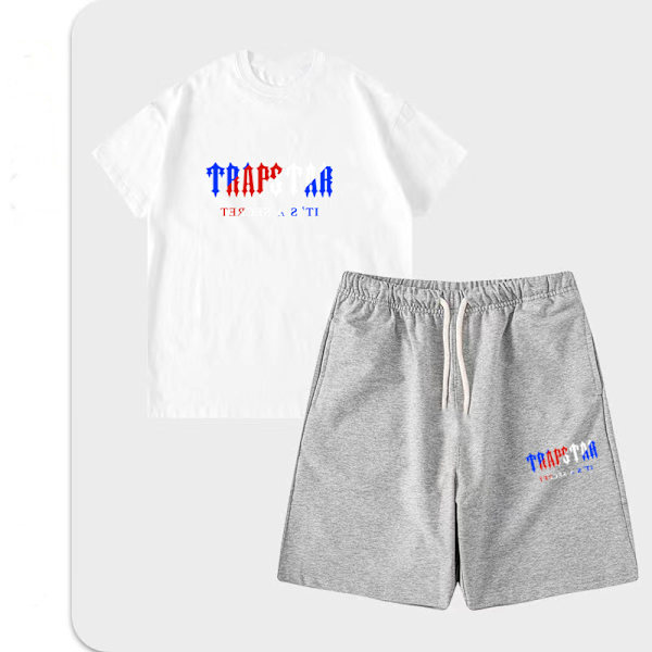 Mäns mode T-shirt lös mångsidig sport set 18 M