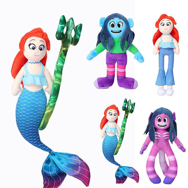 Ruby Gillman Teenage Kraken Mermaid Plyschleksaker Mjuka stoppade dockor Barnpresenter Heminredning D
