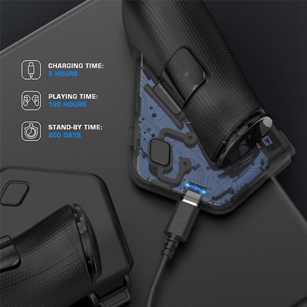 F7 Claw Tablet Controller Joystick för Ipad / Android-surfplattor Plug And Play Gamepad för Pubg Mobile Black none
