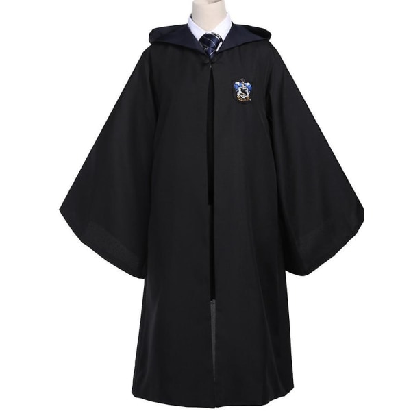Barn Pojke Tjej Trollkarl Harry Potter Fancy Dress Kappa Kostym Cosplay Halloween Kostym Karneval Kostym blue 135cm(7-8 Years)