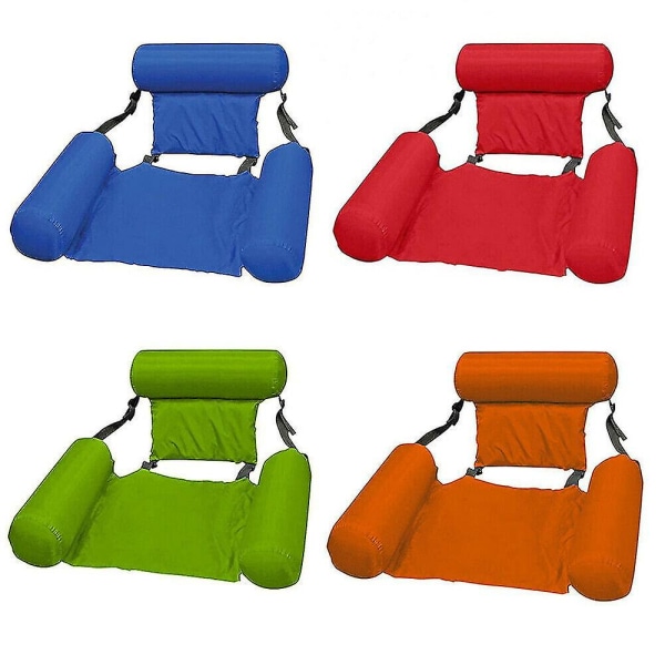 Evago Blå Flytande Stol Pool Säte Uppblåsbar Lazy Vatten Säng Lounge Stol Leksak red