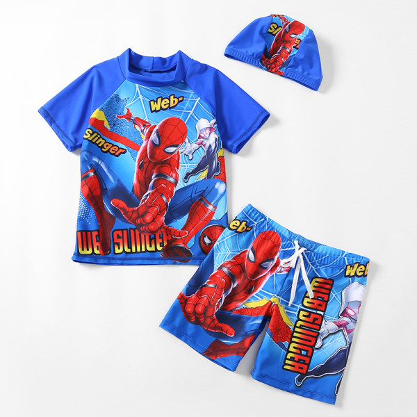 Split WEP Spider Man - delat baddräkt för pojkar M-90-105CM