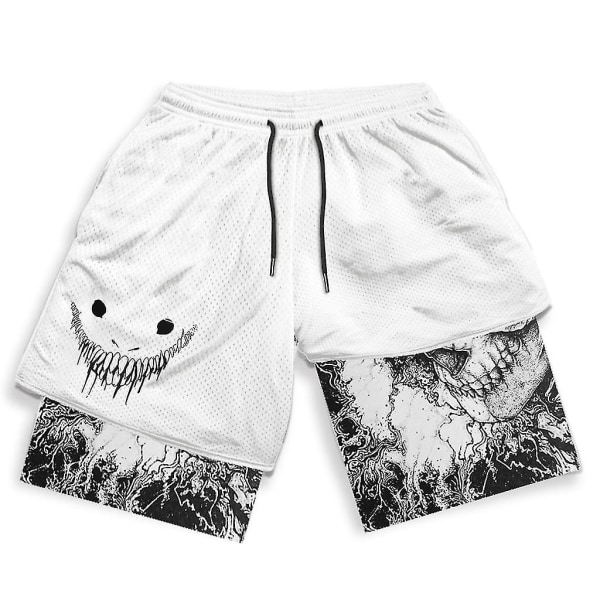 Anime Gym Shorts Herr Dam Berserk Manga 3d Print 2 In 1 Performance Shorts Träning Sommar Quick Dry Compressionshort Byxor 9 M