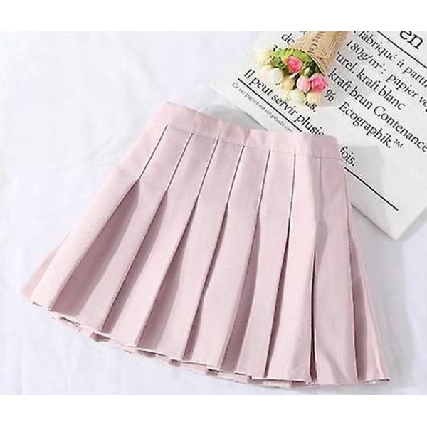 Chic Harajuku student plisserad kjol - white 150