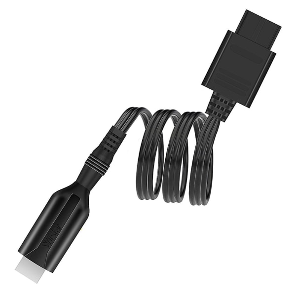 Wiistar Hd N64 till Hdmi-kompatibel omvandlare Hd Link-kabel kompatibel N64/gamecube/snes Plug And Play 1080p Hdmi-kompatibel Converte Black none