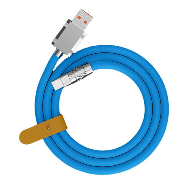 120w 6a snabbladdningskabel Flexibel sladd Micro USB kabel för dataöverföring och snabbladdning Blue 1m