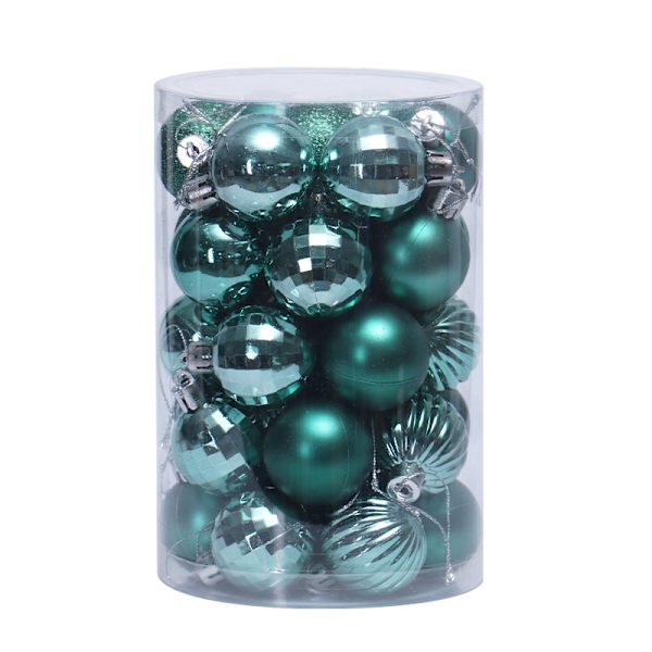 34 st Julgransdekorationskulor 4cm Julgransdekorationskulor green
