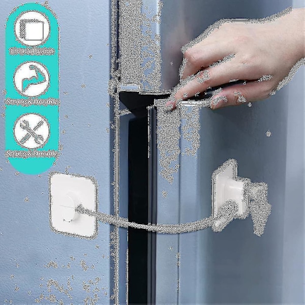 2-pack Kylskåpslås Heavy Duty Kombination Kylskåpslås null none