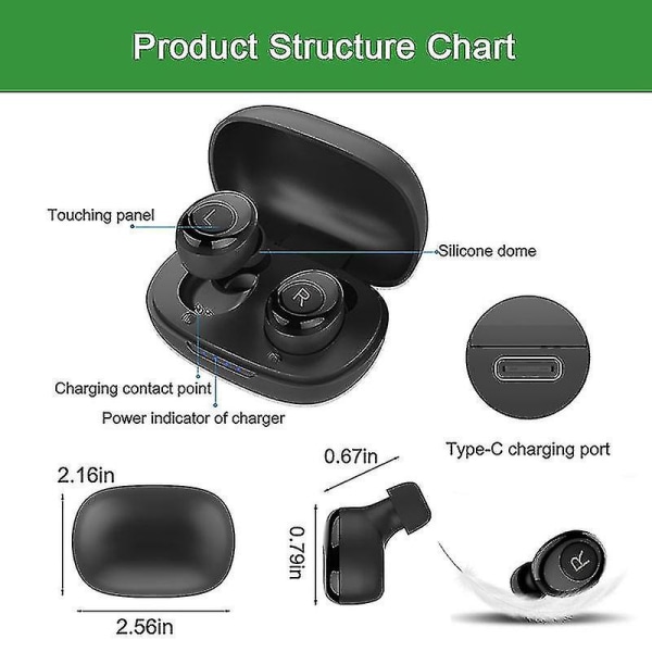 Bluetooth hörapparat Uppladdningsbar osynlig hörapparat-app Digital ljudförstärkare för dövhet Trådlös Aparelho Auditivo null none