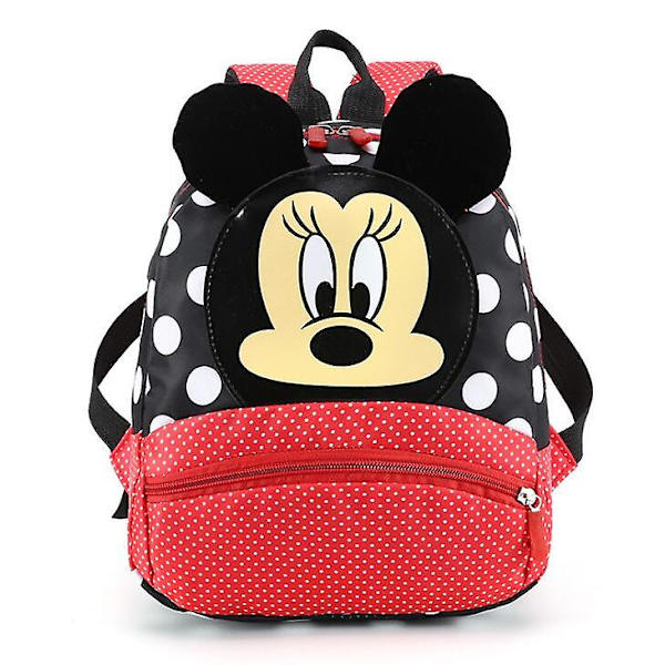 Disney tecknad ryggsäck för baby flickor minnie mickey mouse barn härlig skolväska dagis skolväska barn present Style18 22x21x10cm none