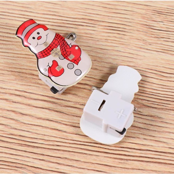 25st Christmas Snowman Badge Brosch Med Led Ljus För Barn Present As shown 25pcs