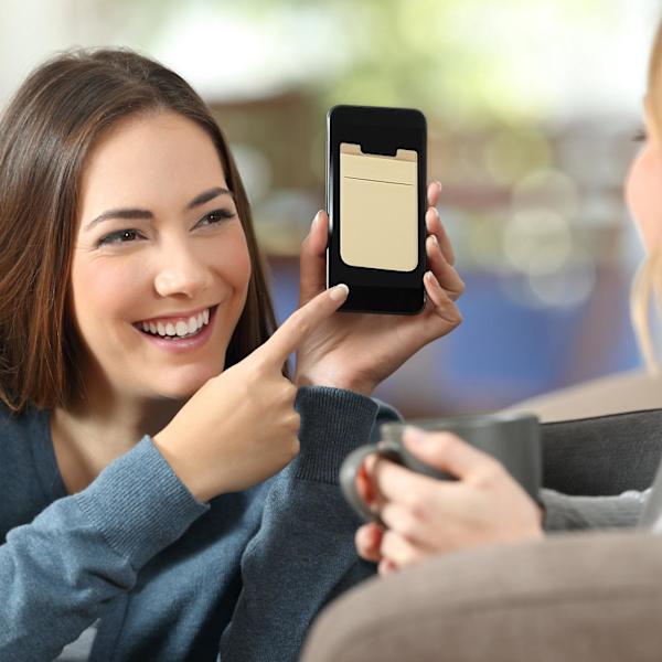 2st Telefonplånbok Kredit Mobiltelefonplånbok Dubbla kortplatser Telefonkorthållare Leverans null none
