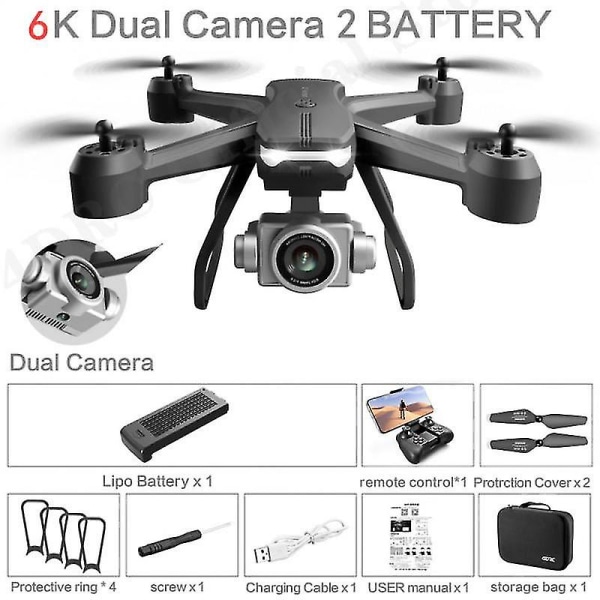 2021 Ny V14 Drone Med Vidvinkel Hd 6k 1080p Wifi Fpv Drone Dual Camera 1080p Wifi Fpv Rc two Battery