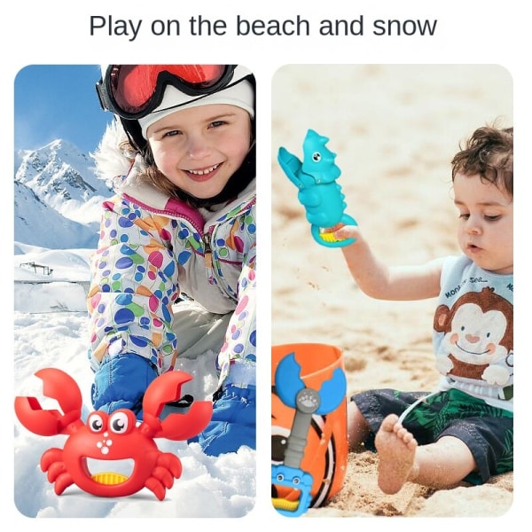 Barn strand leksak klämma Krabbklämma (blå)