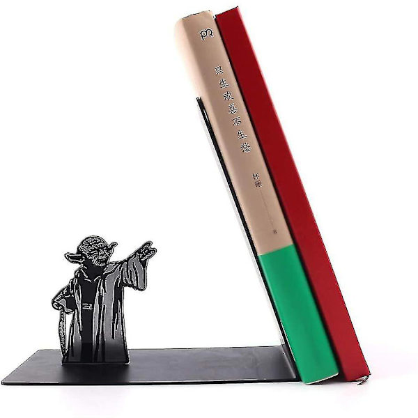 Yoda dekorativa bokstöd för tunga böcker Bokhylla Metall Skrivbord bokställ Bokstöd null none