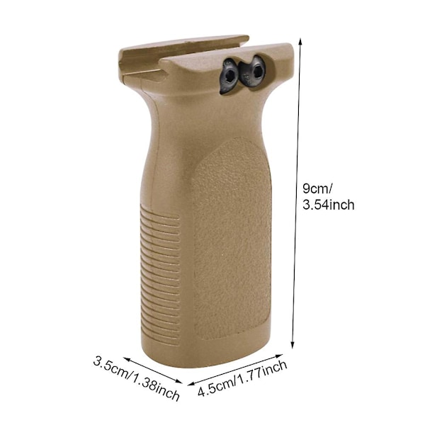 Bärbart Foregrip Ergonomic Rail Vertikalt grepp Passar för Picatinny Rail System Sand